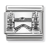 Nomination Composable Classic Link 330105/10 Tower Bridge Relief in 925 Silver